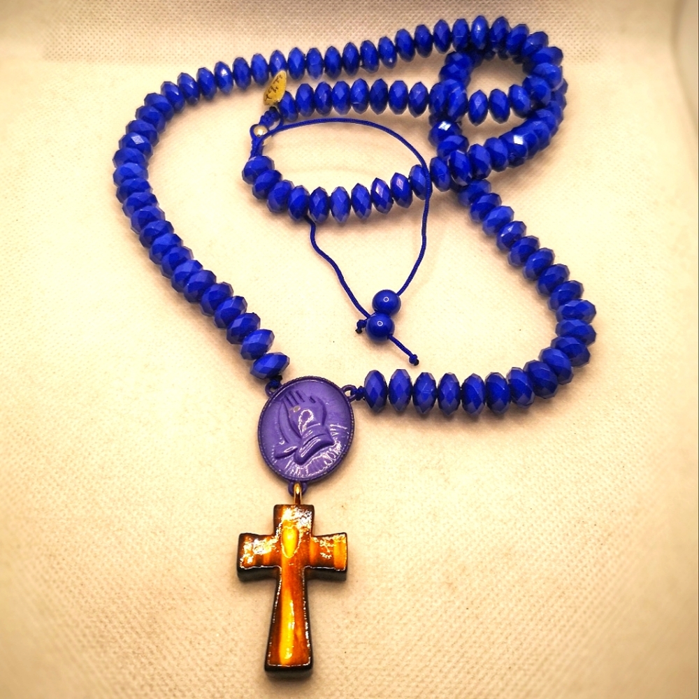 COPY - Handmade rosary necklace